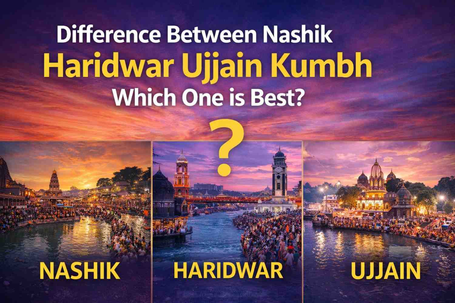 Difference Between Nashik Haridwar Ujjain Kumbh Which One is Best?