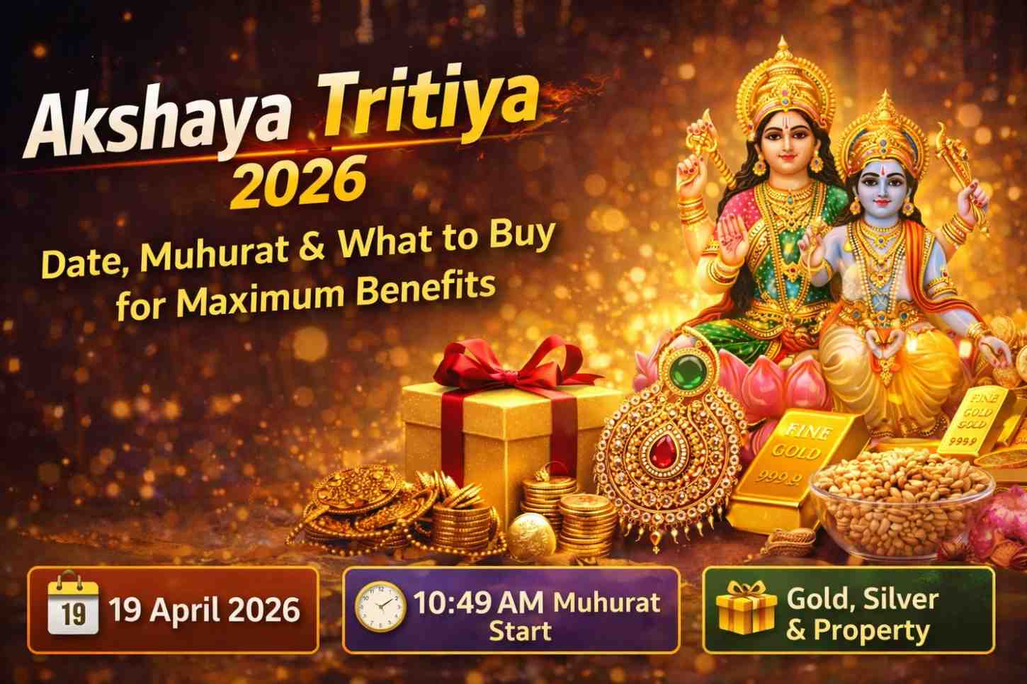 Akshaya Tritiya 2026 Date, Muhurat & What to Buy for Maximum Benefits
